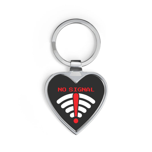 No Signal Heart Keychain – Funny WiFi Outage Gift Printify