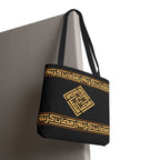 Copy of Copy of Embroidered Folk Tote Bag — Red & Black Ethnic Pattern AOP