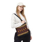 Copy of Embroidered Folk Tote Bag — Red & Black Ethnic Pattern AOP - Ziri