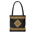 Copy of Copy of Embroidered Folk Tote Bag — Red & Black Ethnic Pattern AOP