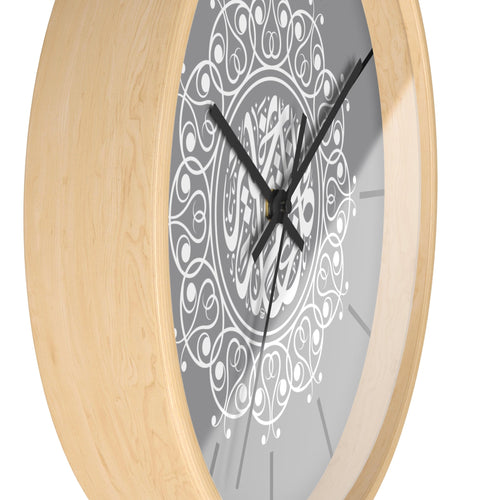 Arabic Calligraphy Wall Clock — Islamic Decorative Timepiece Printify