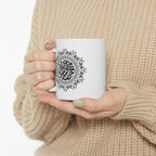 Decorative Mandala Ceramic Mug — 11oz & 15oz - Ziri