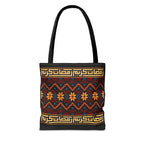 Copy of Embroidered Folk Tote Bag — Red & Black Ethnic Pattern AOP - Ziri