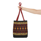Copy of Embroidered Folk Tote Bag — Red & Black Ethnic Pattern AOP - Ziri