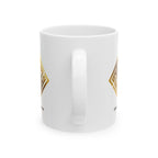 Inspirational Gold Geometric Ceramic Mug – Motivational Quote Coffee Cup (11oz, 15oz) Printify