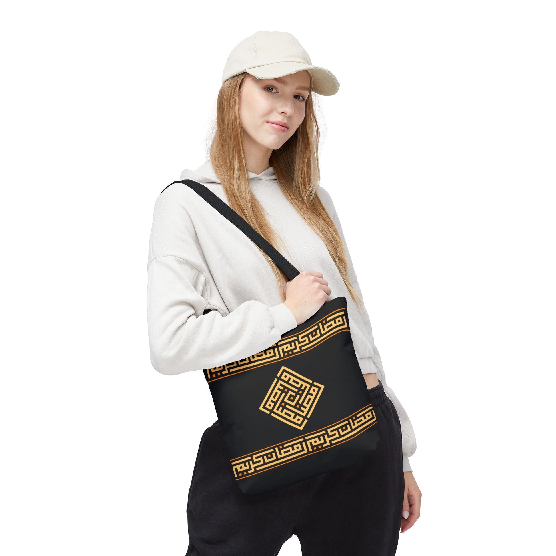 Copy of Copy of Embroidered Folk Tote Bag — Red & Black Ethnic Pattern AOP Printify