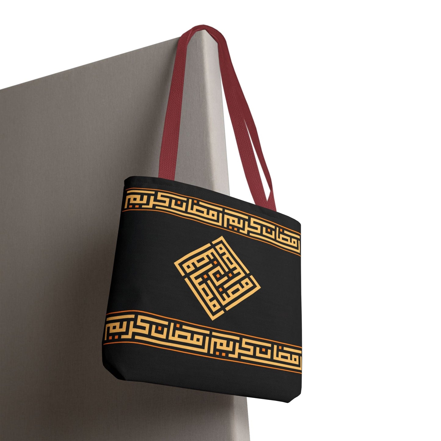 Copy of Copy of Embroidered Folk Tote Bag — Red & Black Ethnic Pattern AOP Printify