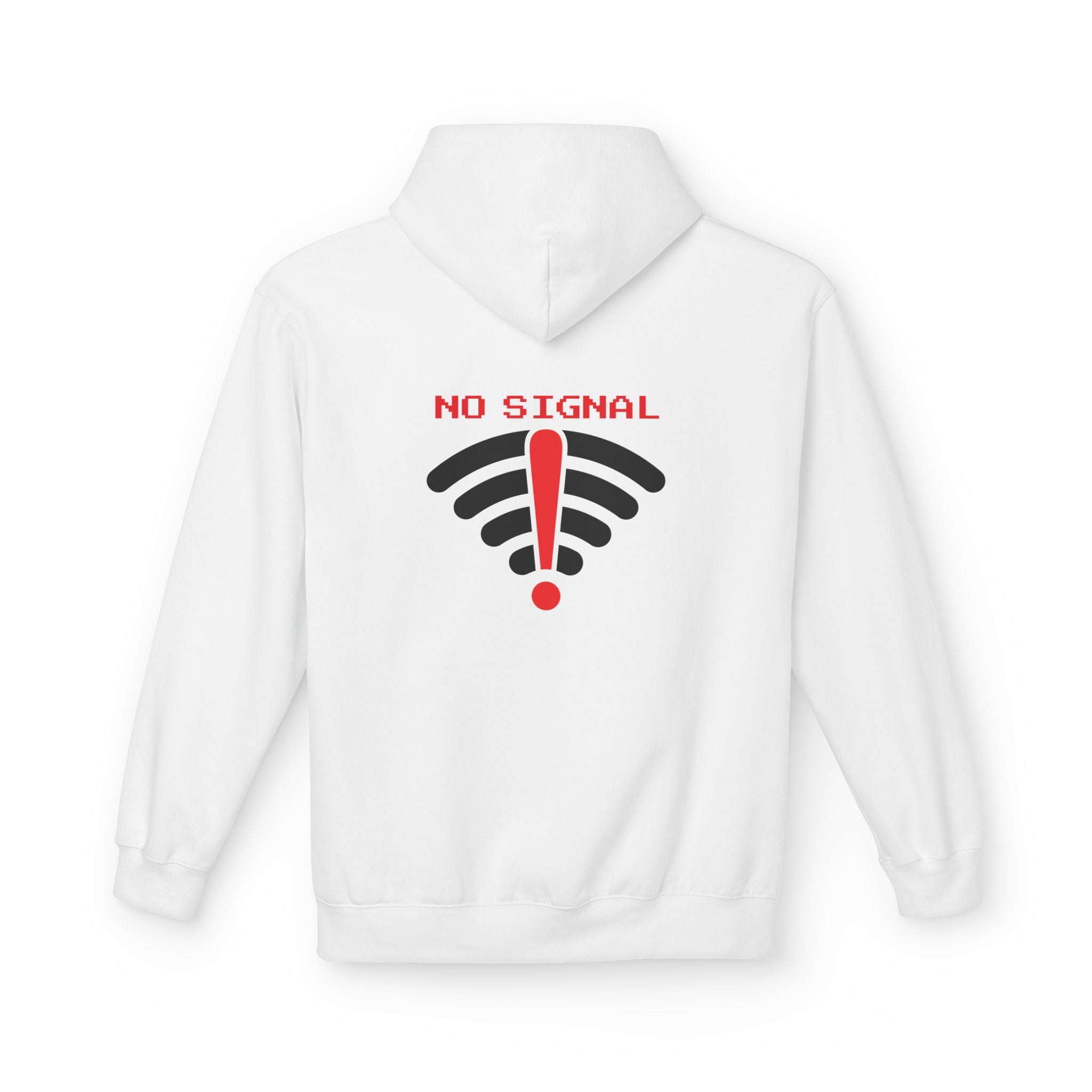 No Signal Hoodie — WiFi Error Graphic Pullover Printify