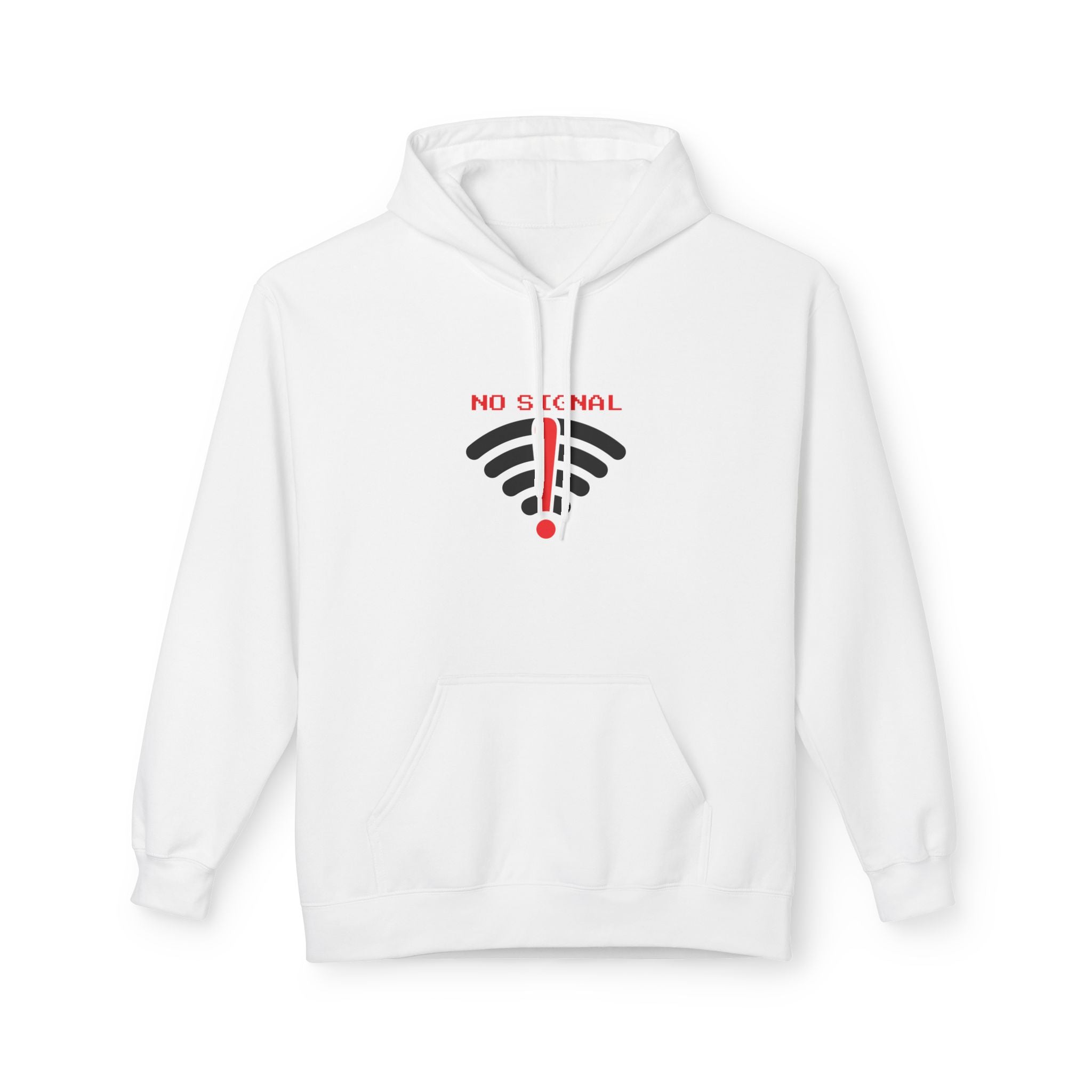 No Signal Hoodie — WiFi Error Graphic Pullover Printify