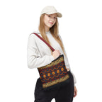 Copy of Embroidered Folk Tote Bag — Red & Black Ethnic Pattern AOP - Ziri