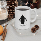 Minimalist Healing Crystal Mug — Moon & Wand Ceramic Coffee Cup Printify