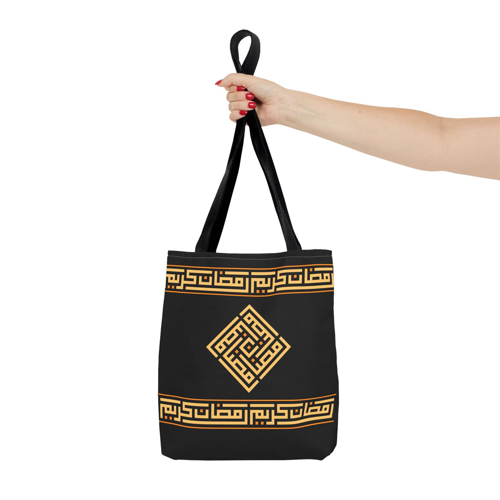 Copy of Copy of Embroidered Folk Tote Bag — Red & Black Ethnic Pattern AOP