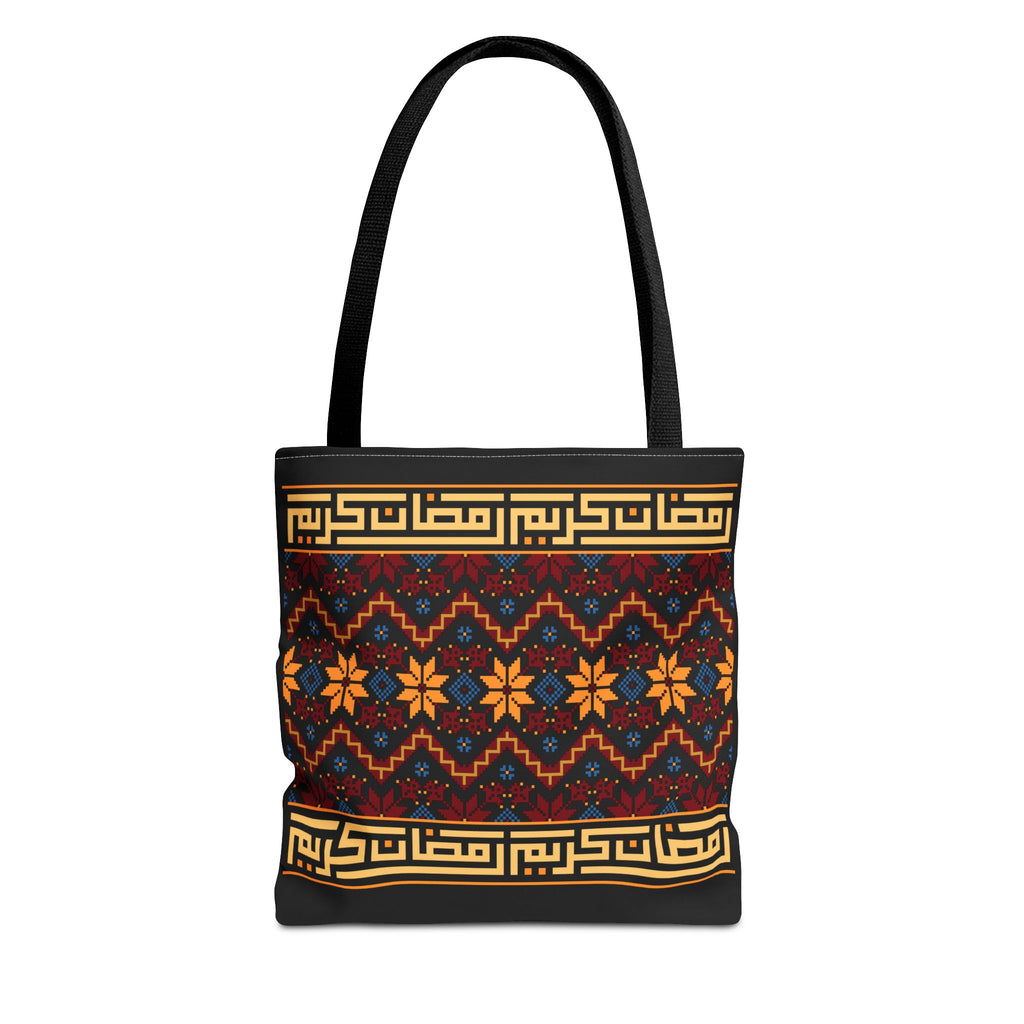 Copy of Embroidered Folk Tote Bag — Red & Black Ethnic Pattern AOP - Ziri